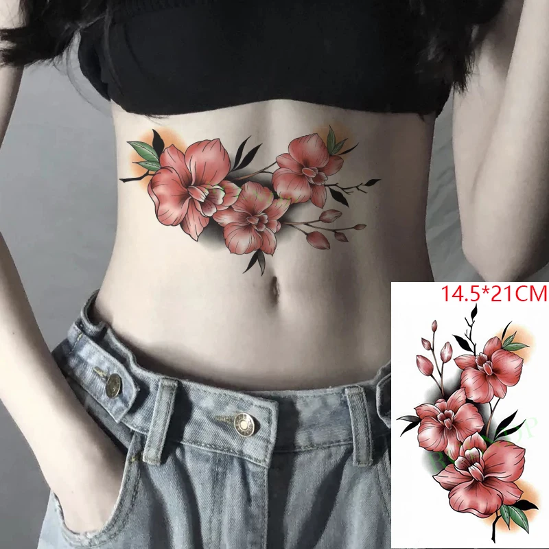 

Waterproof Temporary Stickers Leaf love flower sexy Fake Tatoo Flash Tatto Body art tattoo for Women Men