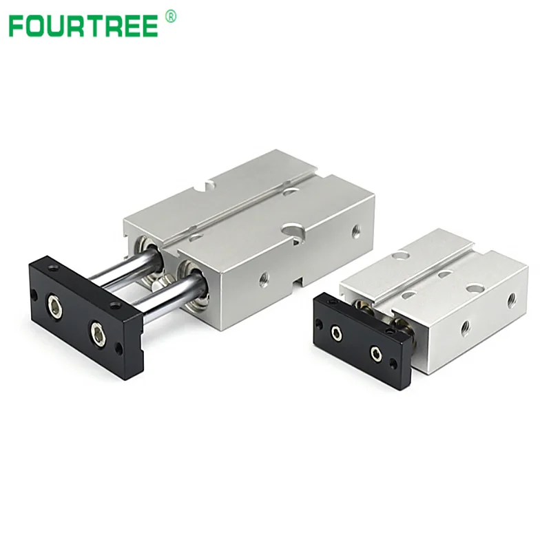 Двойной пневматический цилиндр типа TN из алюминиевого сплава 10 16 20 25 32 мм