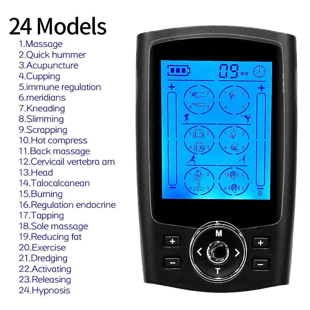 Массаж тела Здоровый Уход EMS Электрический массажер десятки мышечный