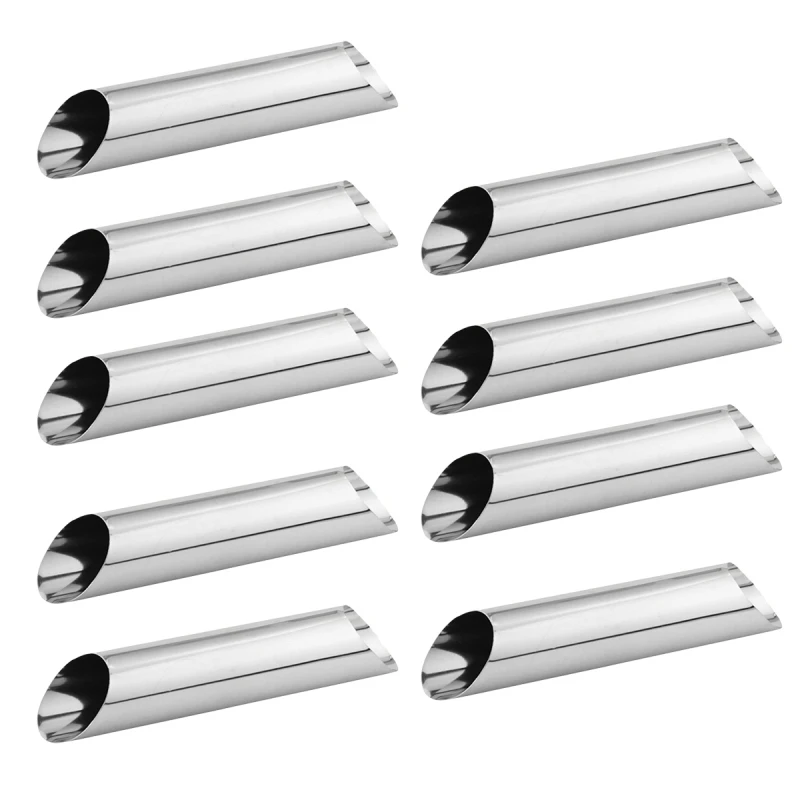 

Нержавеющая сталь 2-полосная круассан спирально Трубочная сдобное рог большой спиральная трубка конической трубки Diy Инструменты для выпе...