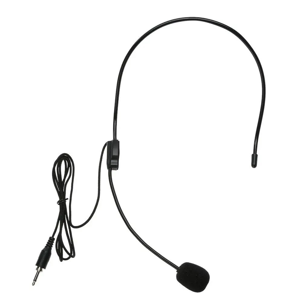 Universal Wired Headset Microphone for Tour Guide Teaching Lecture Portable 3.5mm Jack Handsfree Condenser Mic For Loudspeaker