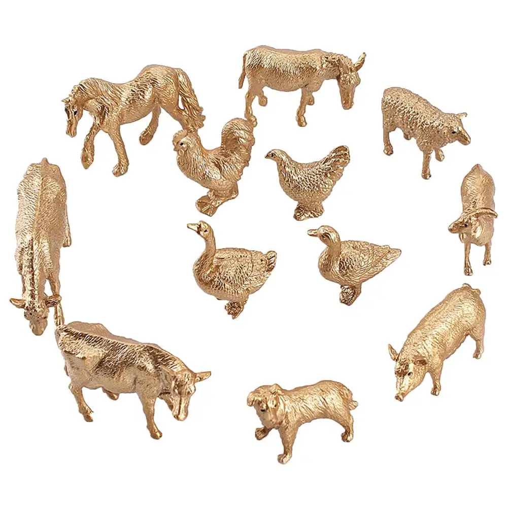 

12Pcs/Set Animal Action Figures Model Toys For Children Cognize Educational Toys Collection Gift