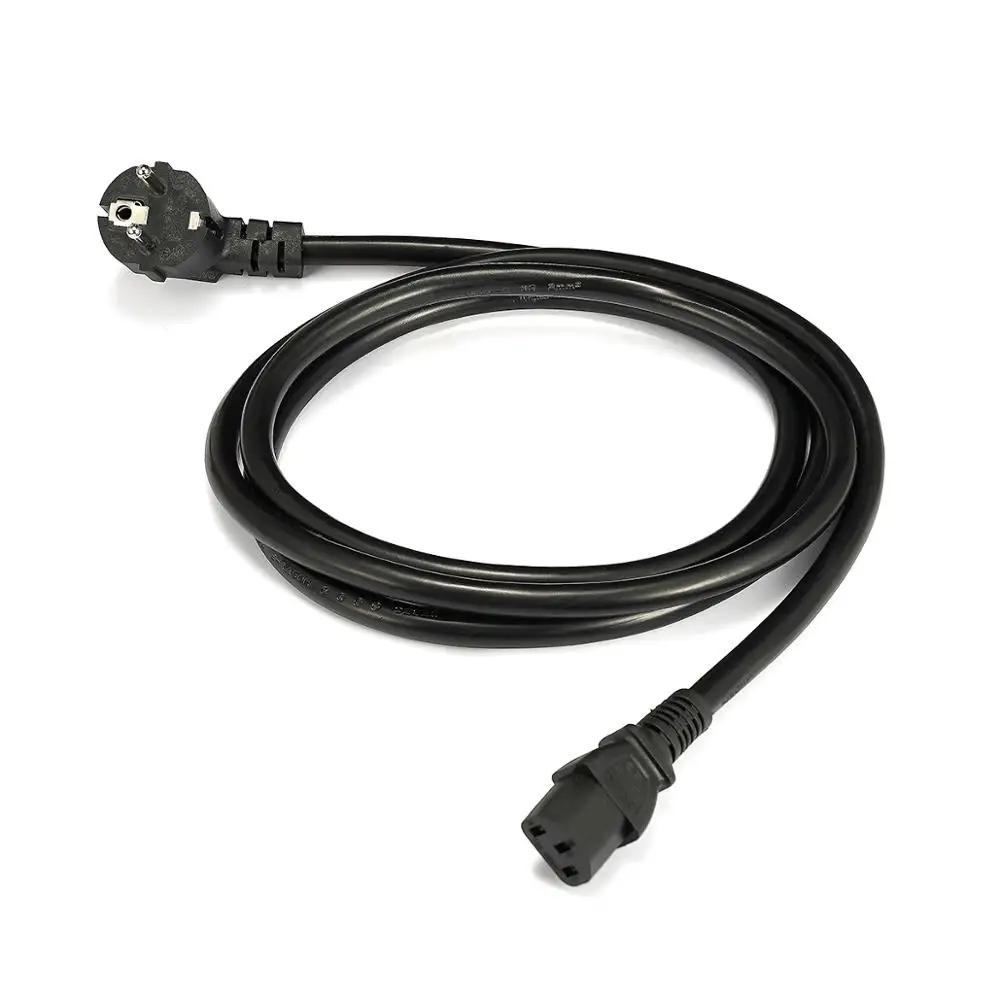 Кабель питания для компьютера IEC C13 с евровилкой удлинитель 1 2 м 5 3 14AWG кабель