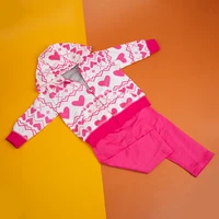 keiumi high quality suit for 22 24 inch reborn doll pink heart clothes accessories for kid newborn baby doll collection
