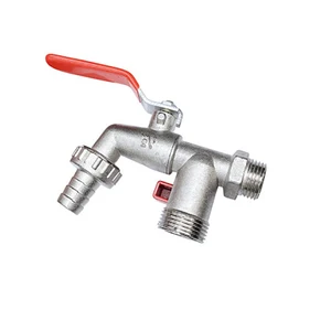 Смеситель для стиральной машины, из цинкового сплава, один в два выхода, 12 дюйма, 34 дюйма, с отключением