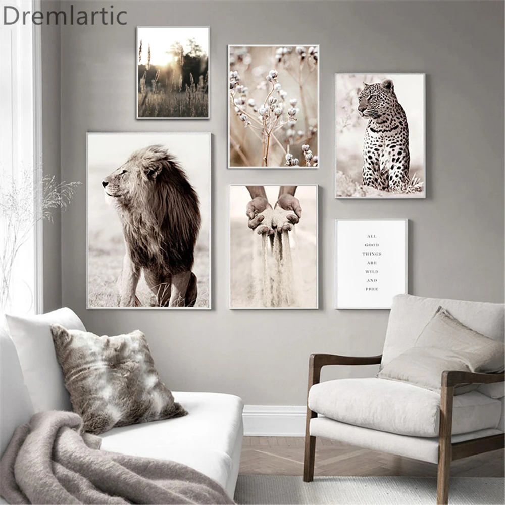 

Small Fresh Animal Plant Scenery#E Wall Art Print Poster Canvas Nordic Pictures Living Room Decor#21-0202-17