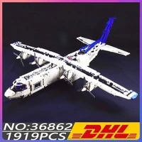 new high tech moc 36862 military children transport aircraft building blocks helicopter parts kit christmas toy birthday gift