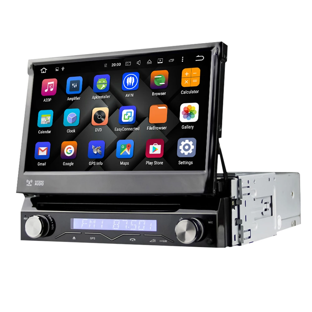 Eunavi 1 Din Android 9 0 четырехъядерный автомобильный DVD плеер для универсальной GPS