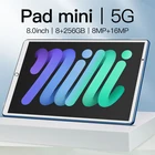 Планшеты 8-дюймовые Mini 8 ГБ ОЗУ 256 Гб ПЗУ 10-ядерные Планшеты Android 10,0 планшеты с двумя SIM-картами звонки GPS Google Play тип с