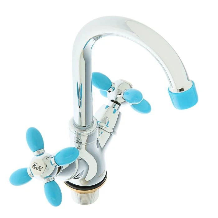 Accoona double lever basin mixer with nut 197518 Plumbing for the sink For bathroom Faucets Fixture Home Improvement | Обустройство