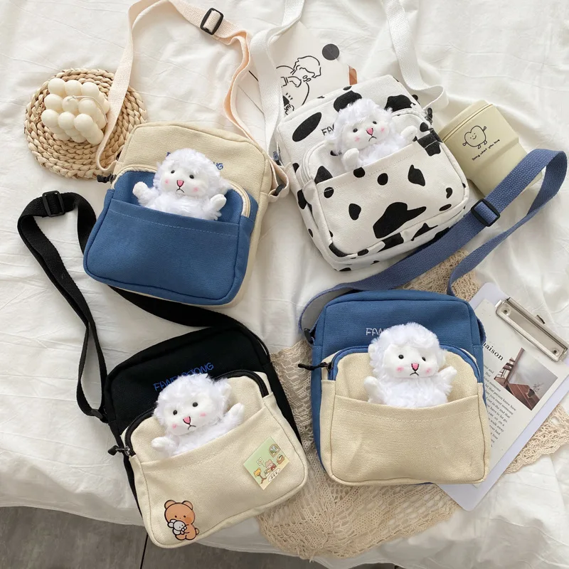 

Girls Canvas Bag Fashion Shoulder Messenger Bag