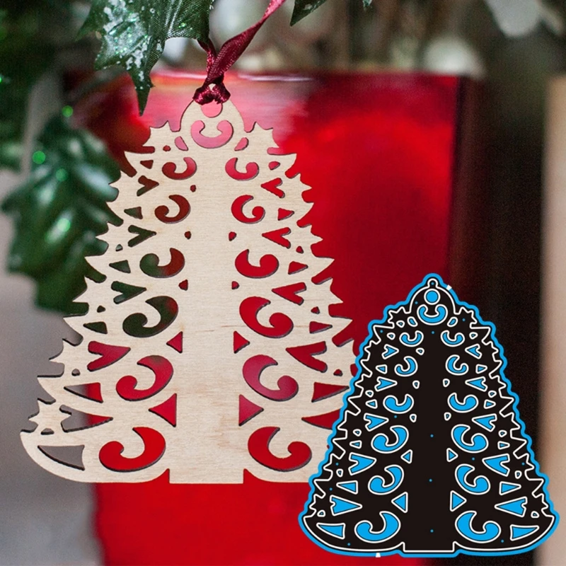 

Christmas Tree Metal Cutting Dies Stencil DIY Scrapbooking Album Paper Card Template Mold Embossing Decoration
