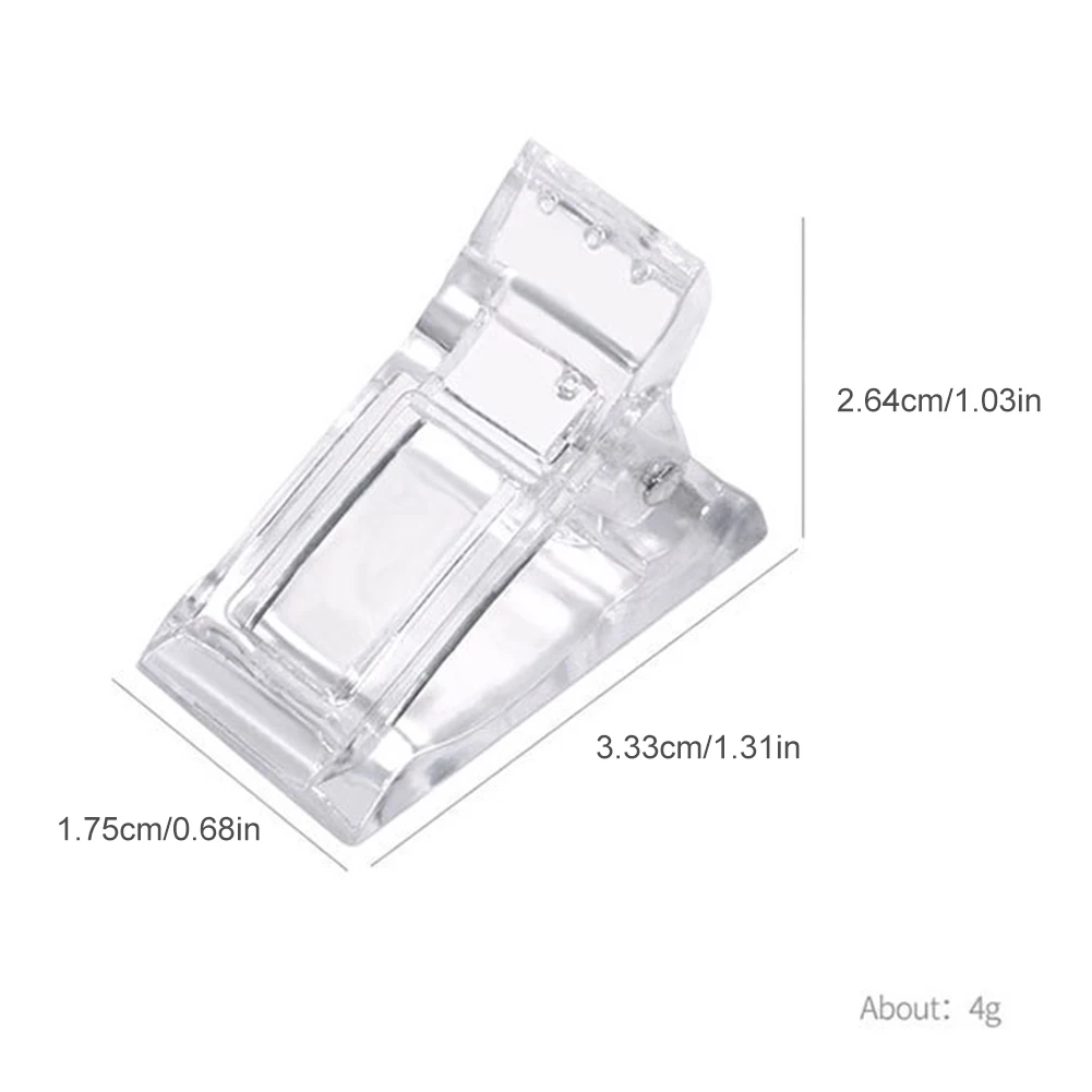 

1/5/10Pcs Nail Tips Clip Nail Building Extension Clip Quick Building Nail Tips Clamp Manicure DIY Tool Manicure Plastic Clamp