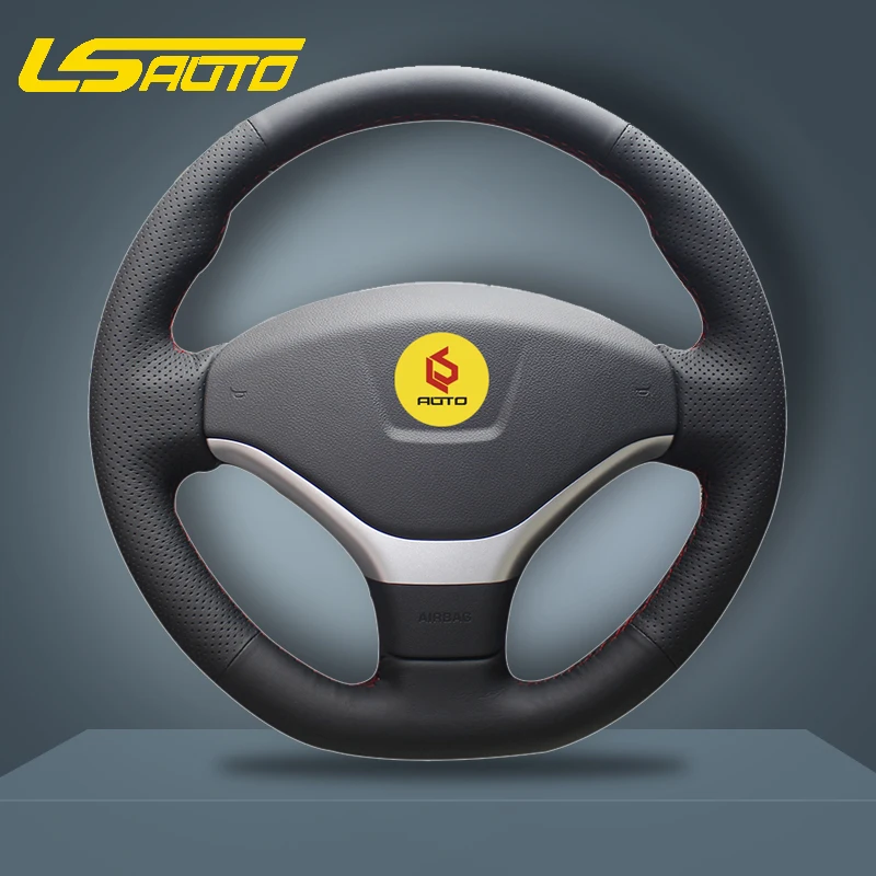 Оплетка для крышки рулевого колеса peugeot 308 2012-2014 funda volante кожаный чехол на руль |