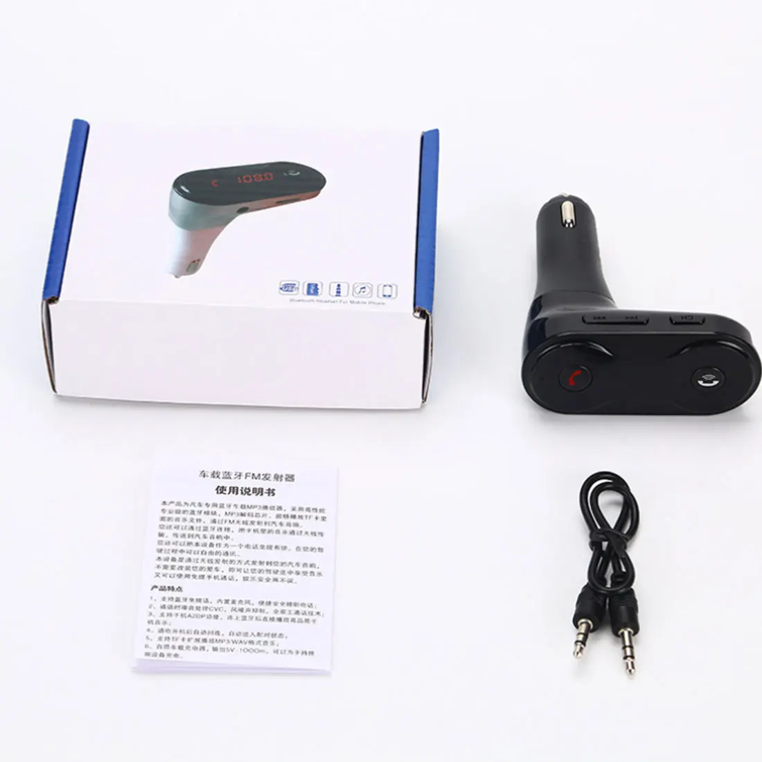 

C8 AUX Hands Free Music Mini MP3 Player Car Styling Bluetooth FM Transmitter Hands Free Wireless Bluetooth Car Kit