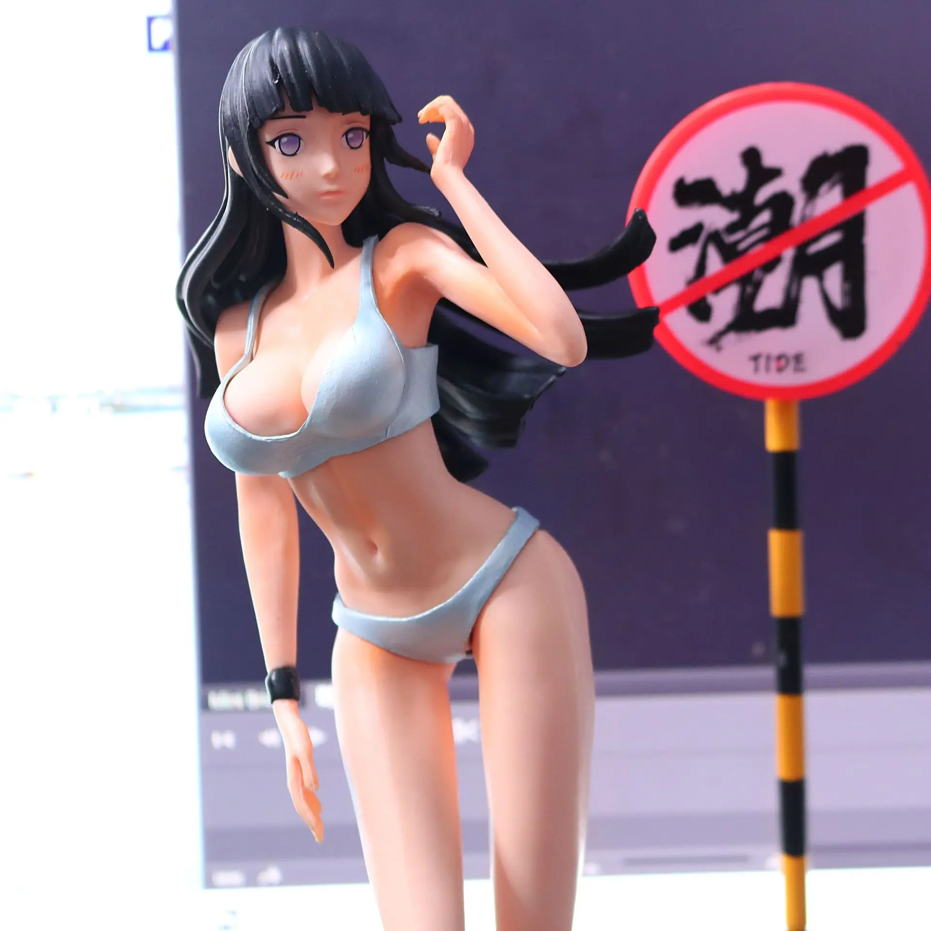 28 см MegaHouse японского аниме фигурка девушки Хьюга Хината GK ПВХ игрушка игра статуя