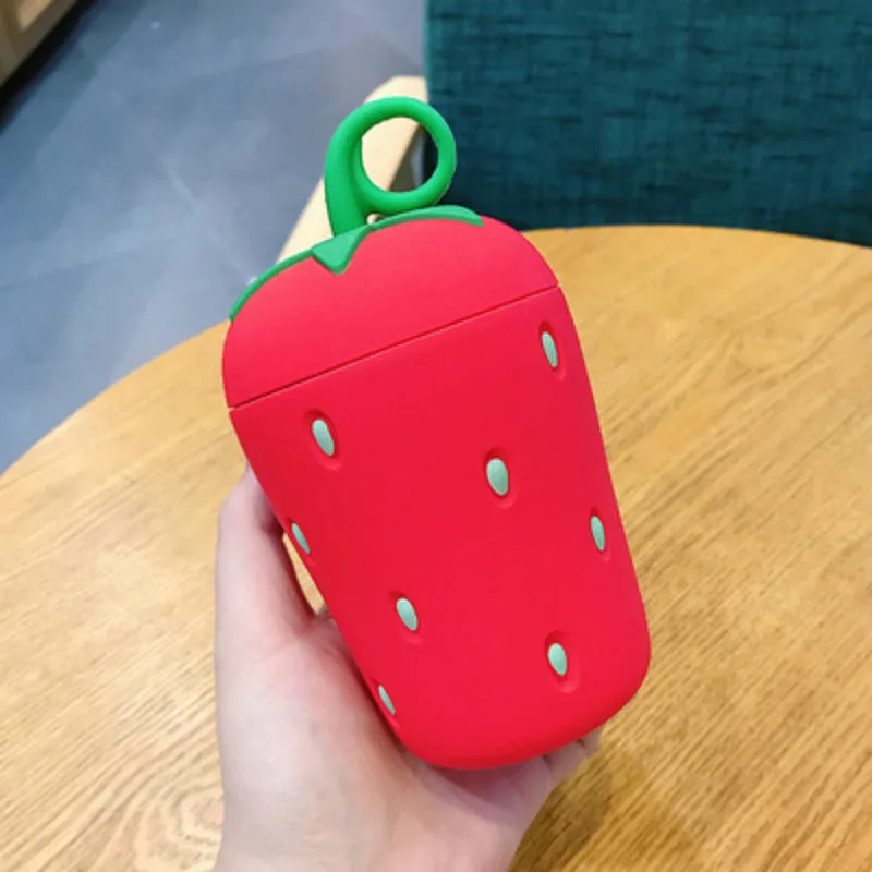 

Strawberry Glass Portable Fresh and Creative Ready-to-hand Cup Female Students Korea Simple Super Cute Cute Water Cup with Lid