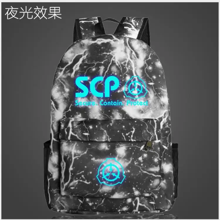 Новые блестящие рюкзаки SCP специальная схема сдерживания основы рюкзак для