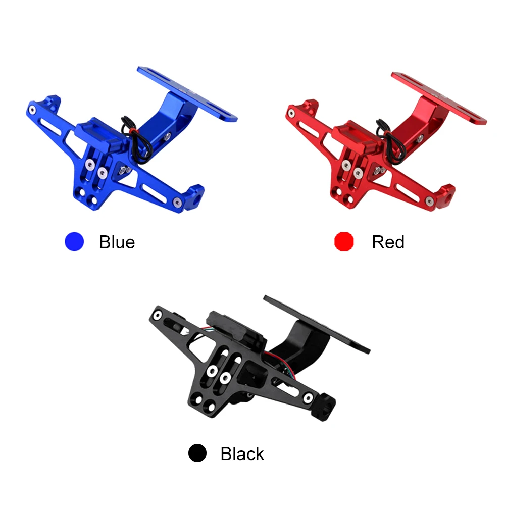Универсальный CNC Мотоцикл Регулируемый угол алюминиевый номерной знак рамка