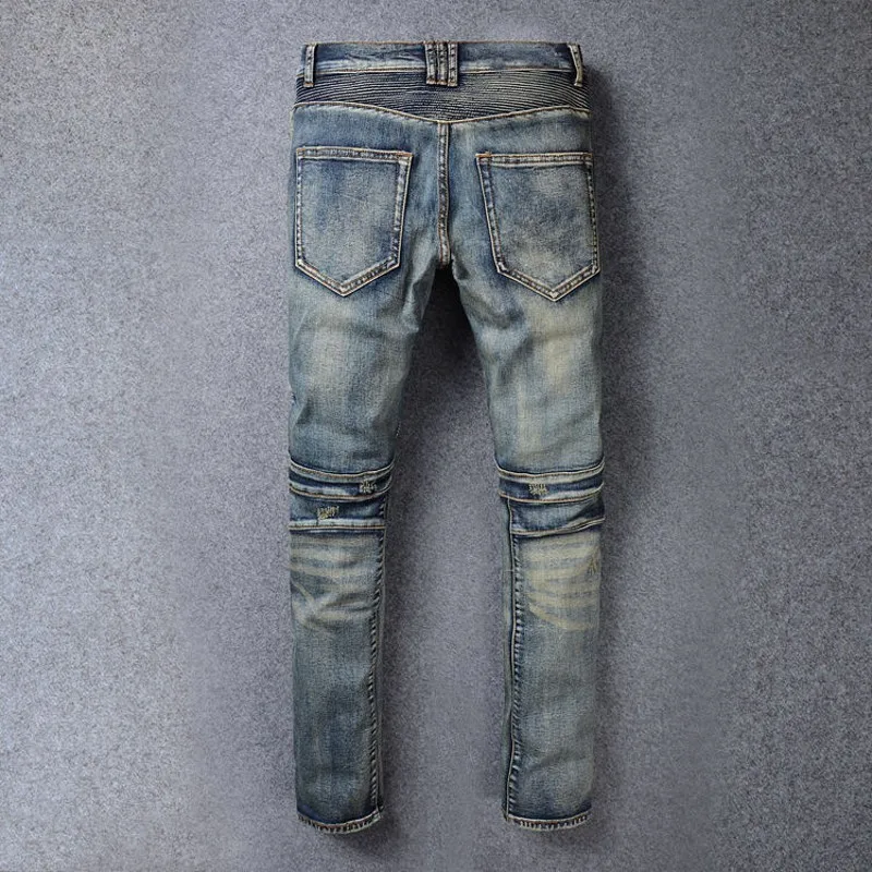 Скинни мотор мужские джинсы рваные для мужчин 2020 мужская одежда модные брендовые