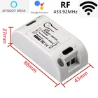 QBYteco RF 433 AC90-250V приемник Smart Home Wifi беспроводной дистанционный выключатель светодиодной подсветки Smart LifeTuya APP работает с Google