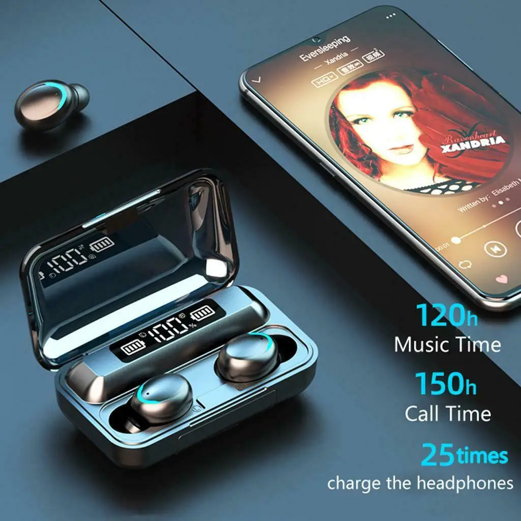 Wireless Bluetooth Earphones Earbuds Headphones TWS in-ear For all devices UK enlarge