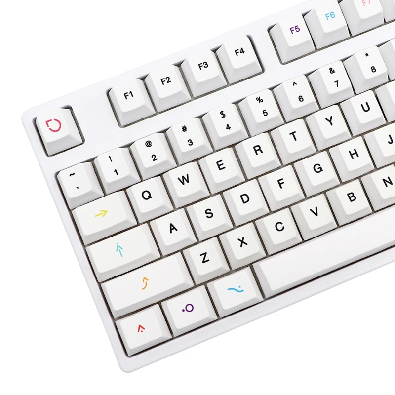

55KC Allover PBT 5-сторонняя красящая подкроватная клавиатура 134 клавиш фруктовая тема Вишневый профиль клавиатура для переключателей MX 61/87/104/108 Но...