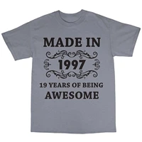 made in 1997 t shirt summer short sleeve t shirts tops s3xl big size cotton tees free shipping t shirts