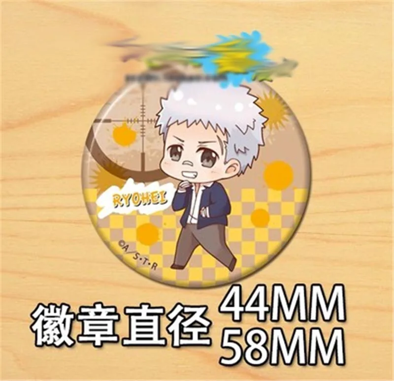 7 шт. заколки для рюкзаков и сумок с героями мультфильмов аниме kateario Hitman коллекция