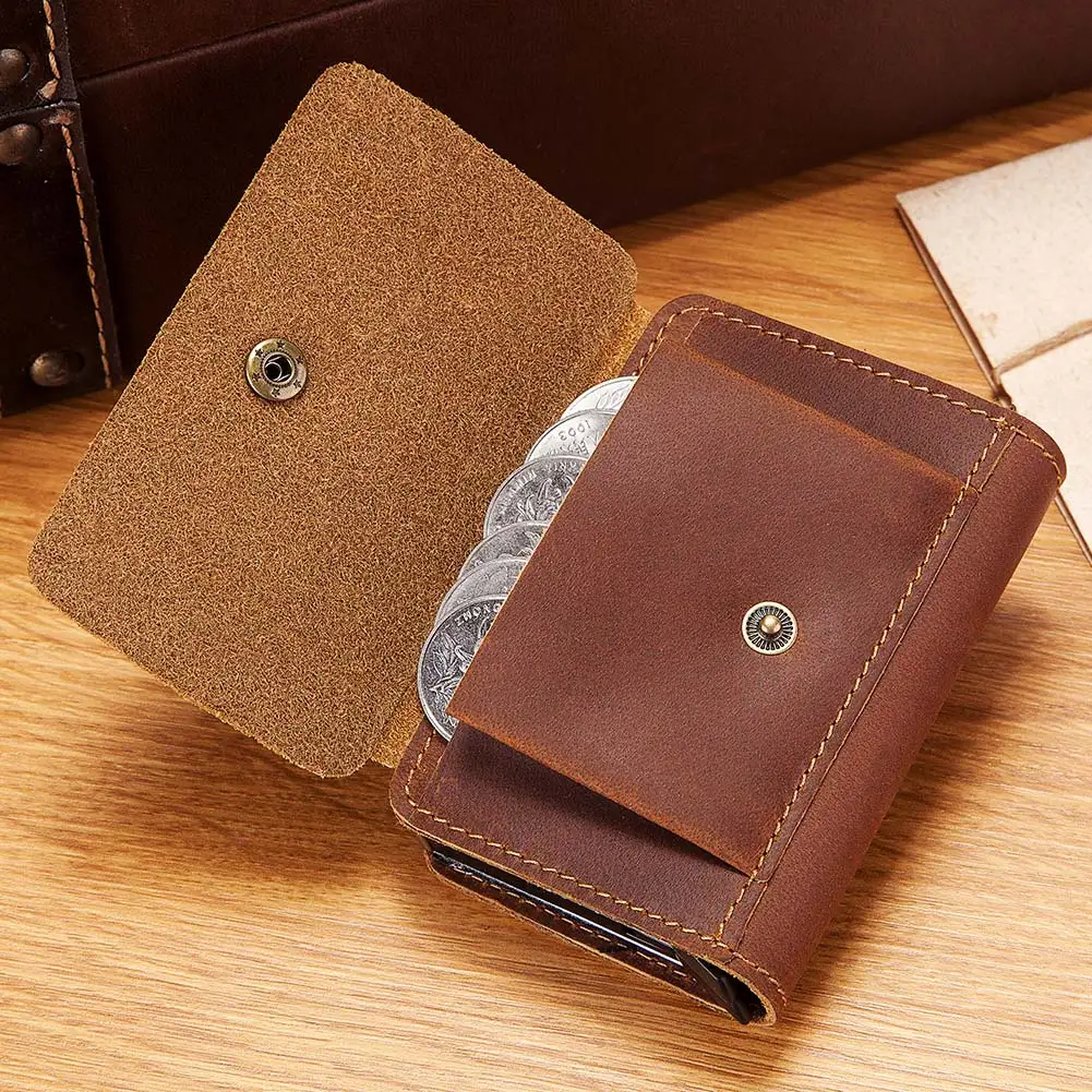 2020 Rfid мужские кожаные кредитницы Бизнес ID карты Чехол Мужской Портмоне Модные