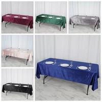 wholesale price premium velvet rectangle tablecloth polyester table cloth for wedding event party banquet decoration