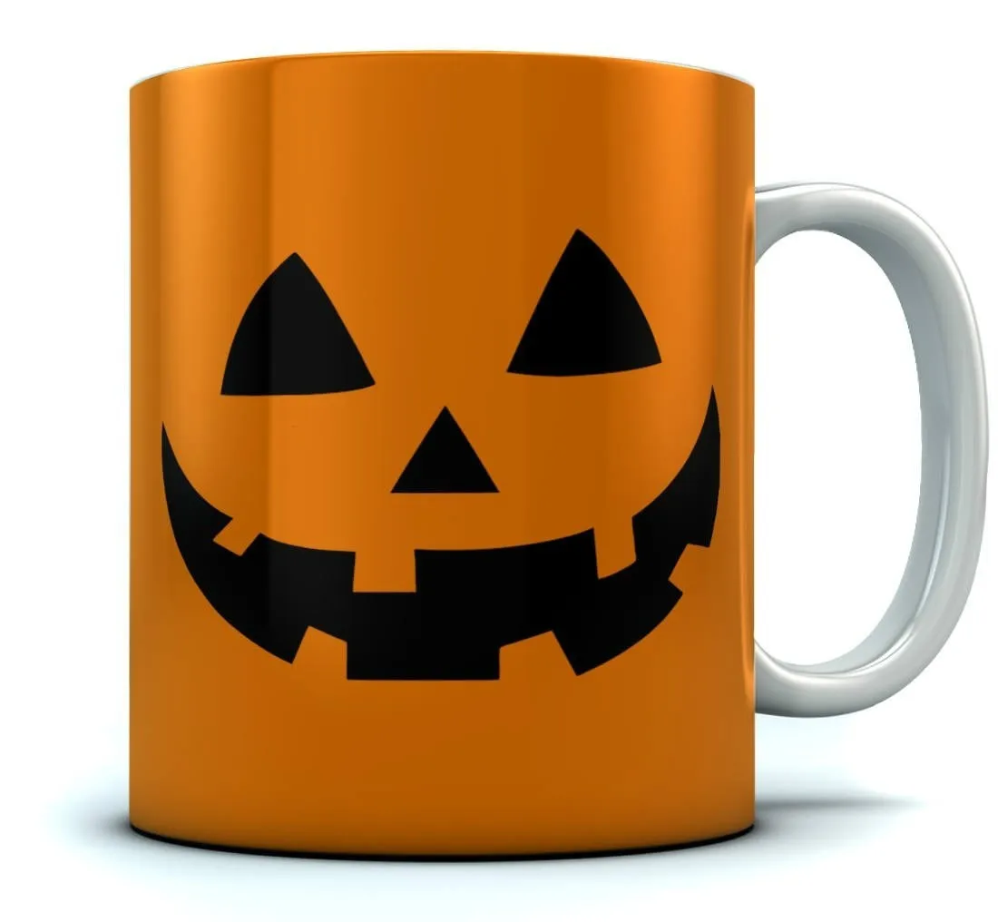 Кофейная кружка на Хэллоуин с изображением тыквы и лица 11 унций|Кружки| |