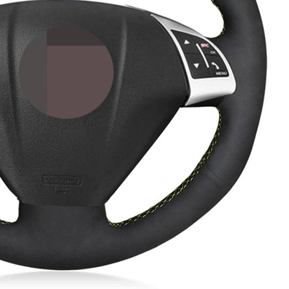 Черная замшевая оплетка на руль для Fiat Grande Punto Bravo Linea 2007-2019 Qubo Doblo Opel Combo Vauxhall 2012-2017 |