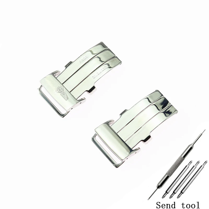 Складная Пряжка для мужчин 20 мм подходит пряжки из нержавеющей стали серии