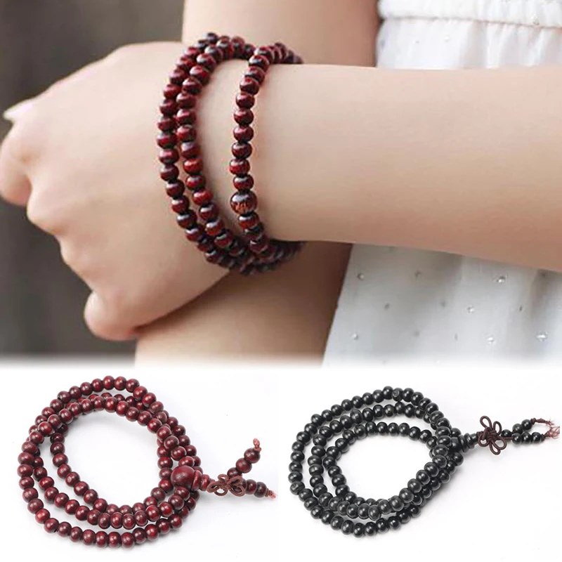 Браслет мужской/женский из натурального дерева с бусинами 8/6 мм|Браслеты шармами|