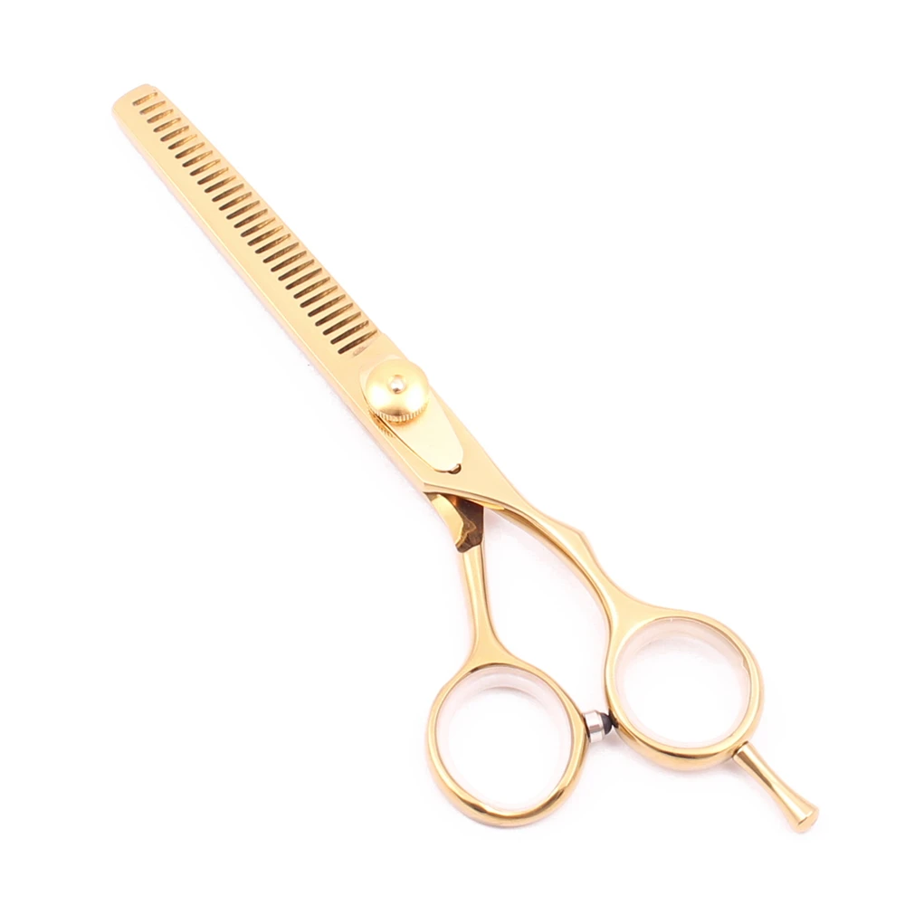 Профессиональные Парикмахерские ножницы 6 дюймов JP Сатиновые золотые для