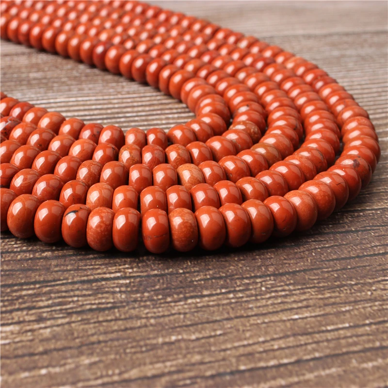 

Lanli Fashion jewelry natural gemstone interval red stone loose beads 4x6/5x8mm DIY bracelet necklace and accessories