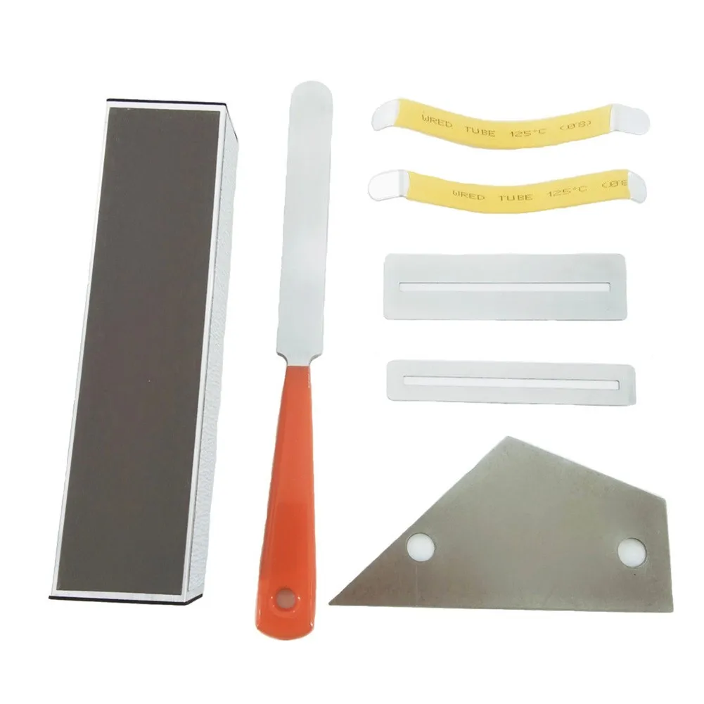 

Guitar Luthier Tool Kit File Fret Crowning Rocker Fingerboard Grinding Leveling Beam And Guitar String Spreaders