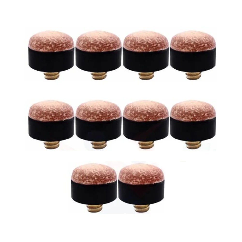 

5/10Pcs Screw In Cue Tips Snooker Pool Billards Tip Head Replacement Parts Economic Pool Table Club Snooker Cue Accessories