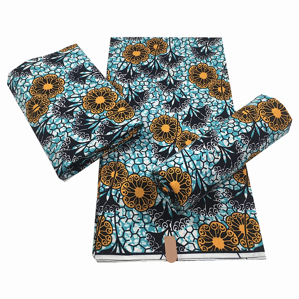 

New Veritable Real Soft Wax High Quality African Ankara Wax Print 100% Cotton Pagne Nigerian Tissus Wax 6yards for Dress X930-1
