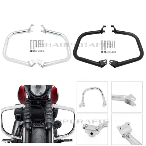 Прочные полосы для защиты двигателя на шоссе 1 1/4 дюйма для Harley Street XG500 XG750 2015-2022 Street Rod XG750A 2017-2022