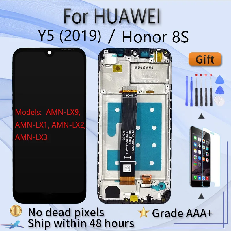 

Для Huawei Y5 2019 AMN-LX9 LX1 LX2 LX3 ЖК Honor 8S KSE-LX9 KSA-LX9 LX2 ЖК-экран в сборе с передней панели телефона сенсорный экран стекло оригинал