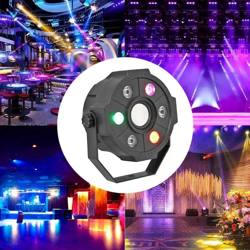 

Bluetooth RC Stage Light RGB LED Colorful KTV Par Lamp Disco Party Strobe Lights High Conversion Low Power Consumption