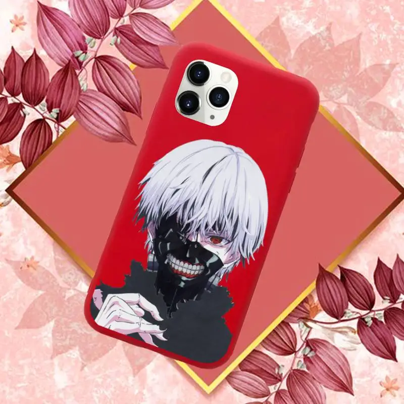 

tokyo ghoul Phone Case Red Candy Color for iPhone 11 12 mini pro XS MAX 8 7 6 6S Plus X SE 2020 XR