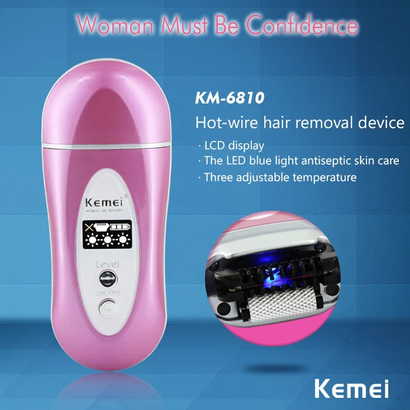 Перезаряжаемые электрические бритвы Kemei эпилятор Женский беспроводной