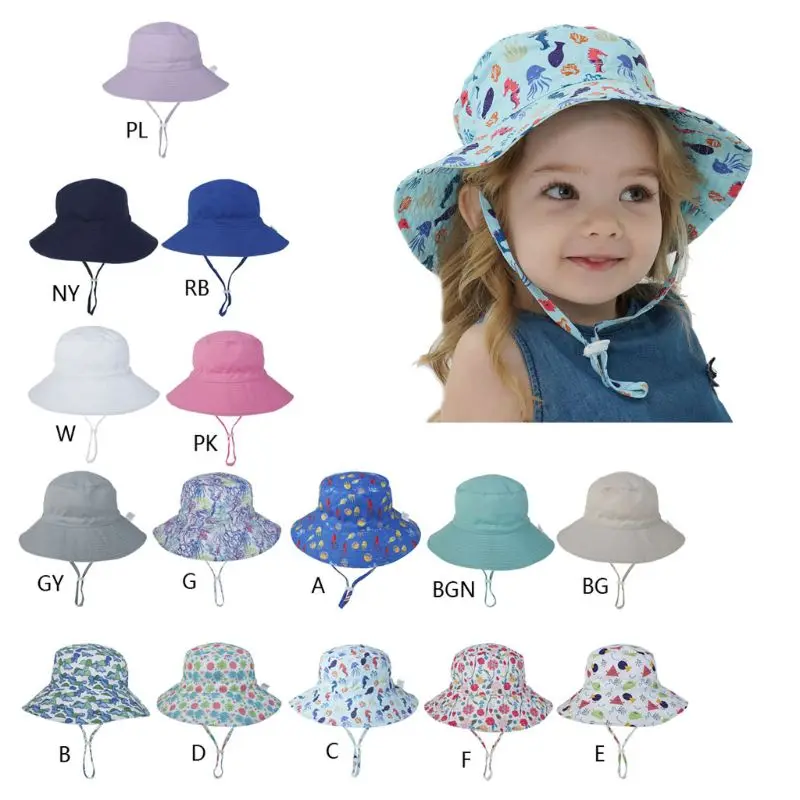 

15 Types 2021 New Summer Sun Hat for Children Baby Boy Girls Children Outdoor Anti UV Protection Beach Caps 6 months up