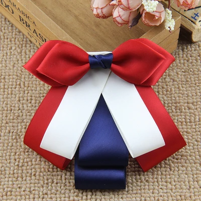 

Champagne Retro Fabric Bow Cravat Adjustable Band Neck Ties Shirt Dresses Luxury Clothing for Women Accessories