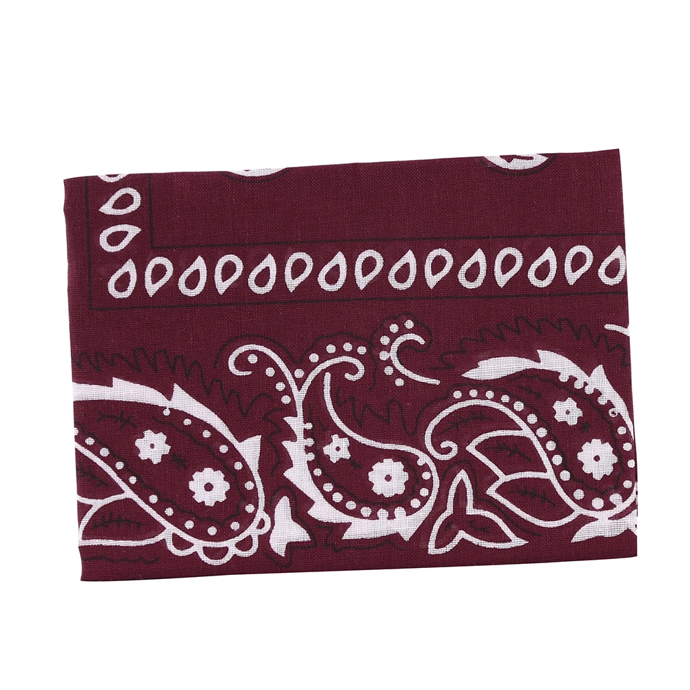 Бандана квадратная для мужчин и женщин хлопковый платок в стиле хип-хоп 55 х55 см