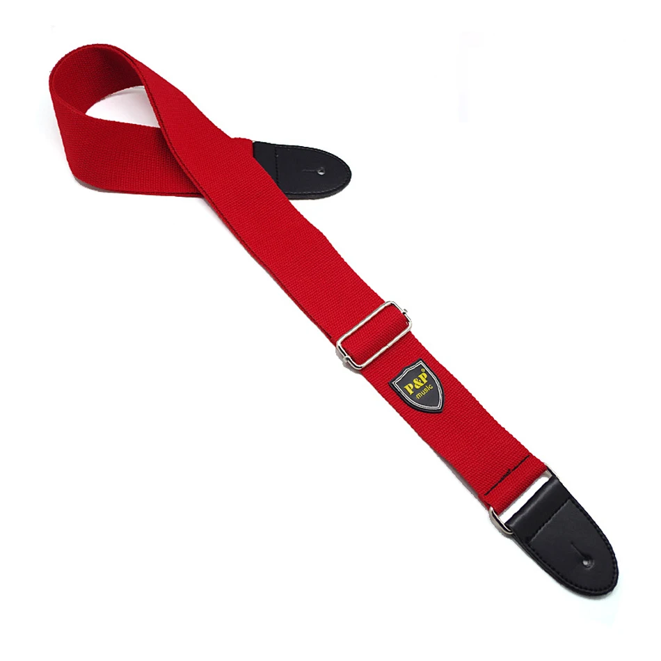 einstellbare gitarre gürtel woven baumwolle akustische elektrische folk gitarre bass strap gürtel mit leder enden free global shipping