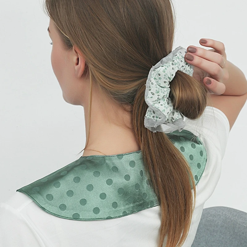 Мини-шаль с круглым узором в горошек украшение для платья красивом стиле